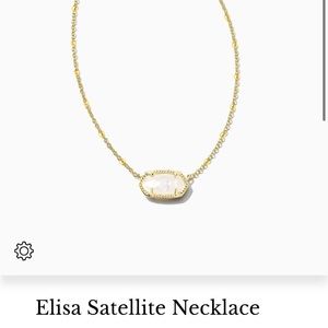 🌼KENDRA SCOTT ELISA SATELLITE NECKLACE - IVORY MOTHER OF PEARL